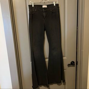 Free People black flare jeans